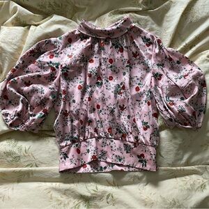 Floral Satin-Look Top